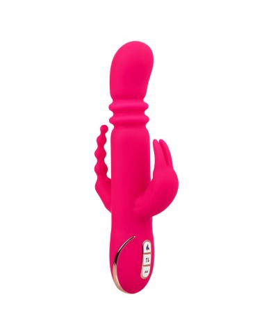 CALEXOTICS - JACK FANTASY TRIPLE VIBRATEUR CHAUFFANT LAPIN ROSE