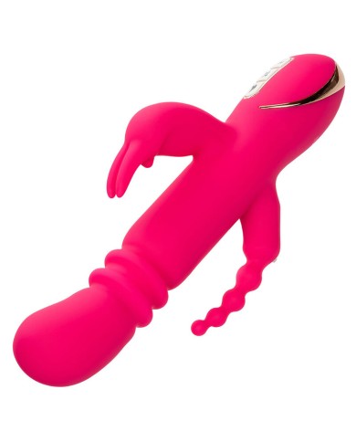 CALEXOTICS - JACK FANTASY TRIPLE VIBRATEUR CHAUFFANT LAPIN ROSE