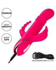 CALEXOTICS - JACK FANTASY TRIPLE VIBRATEUR CHAUFFANT LAPIN ROSE