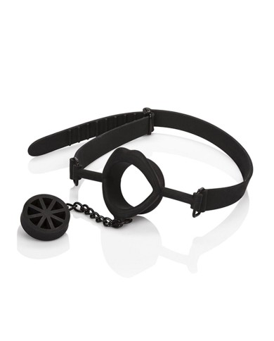 CALEXOTICS - SCANDAL BÂILLON AVEC PLUG EN SILICONE NOIR