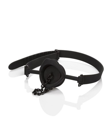 CALEXOTICS - SCANDAL BÂILLON AVEC PLUG EN SILICONE NOIR