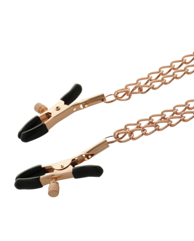 COQUETTE CHIC DESIRE - PINCES METELONS FANTAISIE EN MÉTAL AVEC CHAÎNE