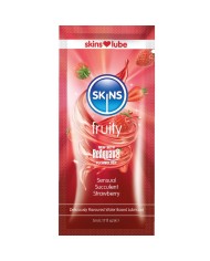 SKINS - LUBRIFIANT FRUITÉ À BASE D'EAU FRAISE DOSE UNIQUE 5 ML