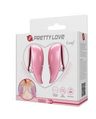 PRETTY LOVE - LEAF PINCES À TÉTON VIBRANT ROSE