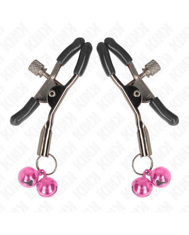 KINK - PINCE À METON DOUBLE CLOCHE ROSE 6 CM