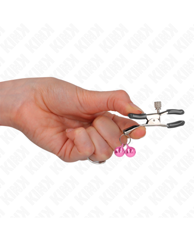 KINK - PINCE À METON DOUBLE CLOCHE ROSE 6 CM