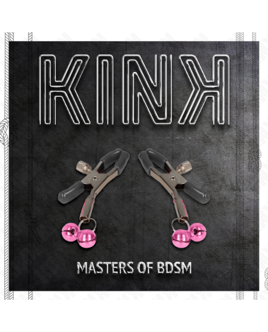 KINK - PINCE À METON DOUBLE CLOCHE ROSE 6 CM