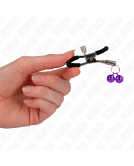 KINK - PINCE À METON DOUBLE CLOCHE VIOLET 6 CM