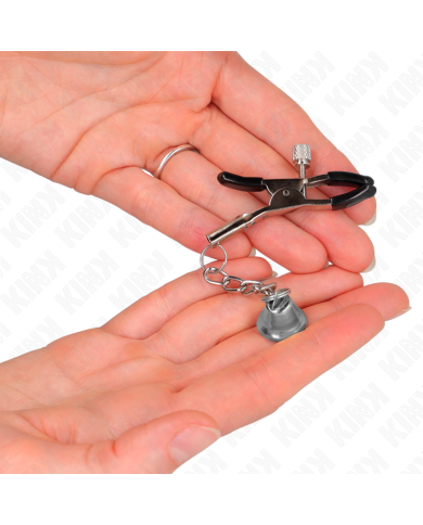 KINK - PINCES À TÉLÉTON PENDENTIF CLOCHE ARGENT 6 CM