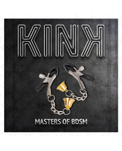 KINK - PINCES À TÉLÉMON PENDENTIF CLOCHE OR 6 CM