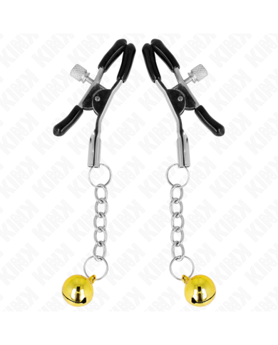 KINK - PINCES À METON PENDENTIF JINGLE BELL OR 6 CM