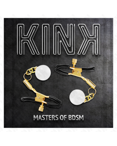 KINK - PINCES À METON BILLES DE VERRE OR 6 CM