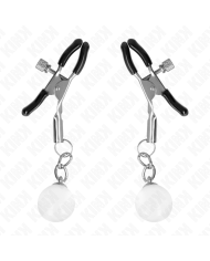 KINK - PINCES À METON BILLES DE VERRE ARGENT 6 CM