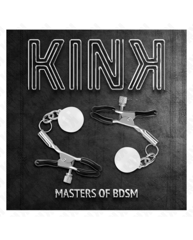 KINK - PINCES À METON BILLES DE VERRE ARGENT 6 CM