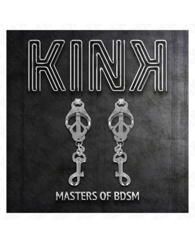 KINK - PINCES À METELLES TRÈFLE JAPONAIS AVEC CROCHETS ARGENT
