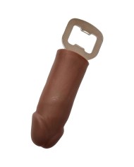 DIABLO PICANTE - OUVRE-PÉNIS EN CAOUTCHOUC MARRON