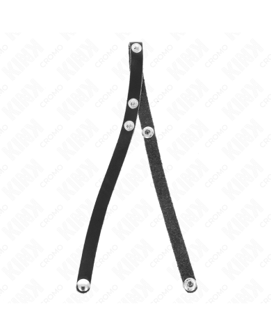 KINK - ANNEAU PÉNIS EN CUIR AVEC FERMETURE À PRESSION 39 X 1 CM