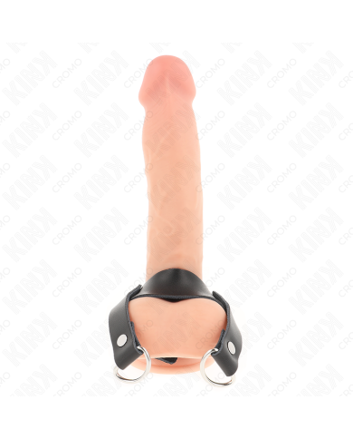 KINK - ANNEAU PÉNIS AVEC ANNEAUX EN FORME DE « D » 18,5 X 3,3 CM