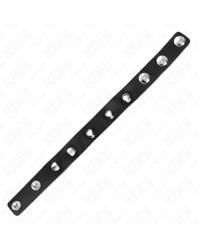 KINK - ANNEAU PÉNIS EN CUIR AVEC POINTES 21,5 X 1,6 CM