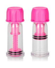 CALEXOTICS - VENTOUSE À TÉTINE ROSE À TOURNER VIDE