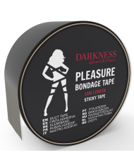 DARKNESS - RUBAN ADHÉSIF BONDAGE NOIR 15M