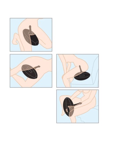 FETISH FANTASY SERIES - BODY DOCK BOULE GONFLABLE AVEC GODEMICHET NOIR 41,9 CM