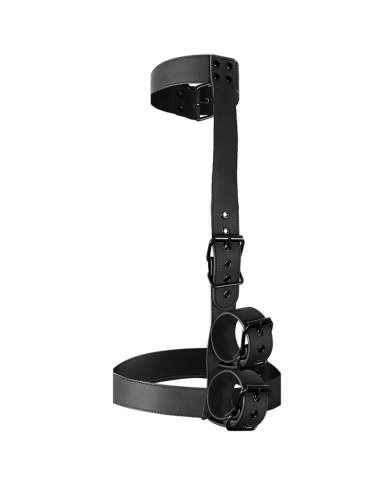 FETISH SUBMISSIVE BONDAGE - ENSEMBLE DE RETENUE CORPS COL ET POIGNETS