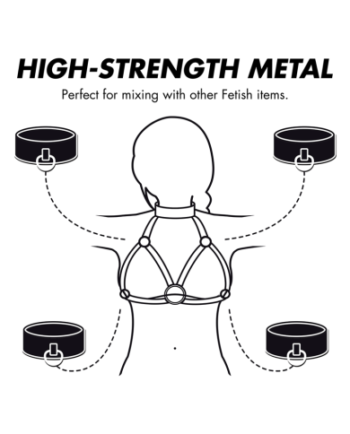 FETISH SUBMISSIVE BONDAGE - HARNAIS POITRINE RÉGLABLE