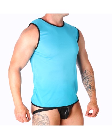 MACHO - T-SHIRT BLEU S/M
