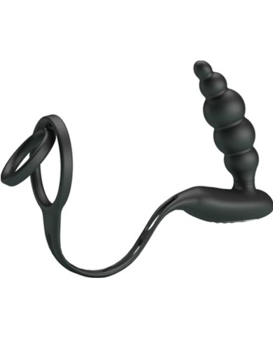 PRETTY LOVE - ANNEAUX PÉNIS AVEC PLUG VIBRATEUR