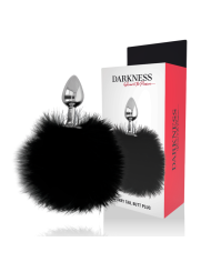 DARKNESS - BOUCHON EXTRA ANAL AVEC QUEUE NOIR 7 CM