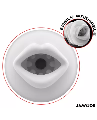 JAMYJOB - MASTURBATEUR BUCCAL AUTOMATIQUE BLAZE 5 MODES ONDES STIMULANTES ET VIBRATIONS