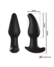 ANBIGUO - VIBRATEUR ANAL PLUG TÉLÉCOMMANDE WATCHME AVEC ROTATION DES PERLES AMADEUS