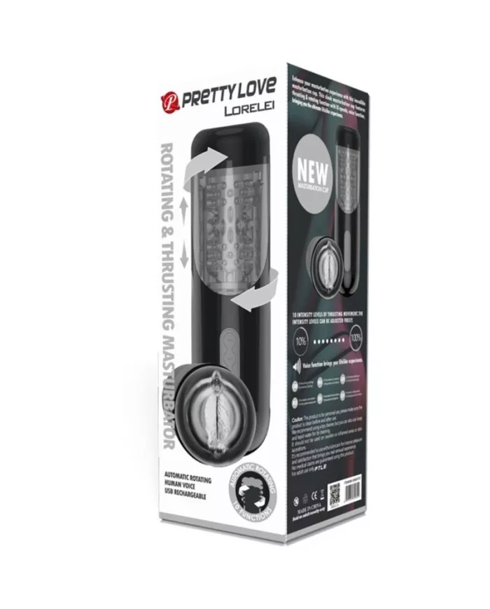 PRETTY LOVE - MASTURBATEUR RECHARGEABLE MULTIFONCTION LORELEI