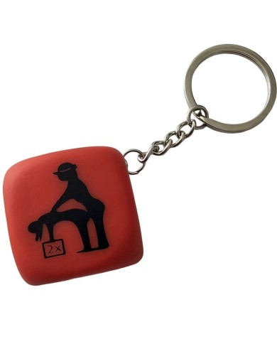 DIABLO PICANTE - PORTE-CLÉS DÉ ROUGE AVEC POSES