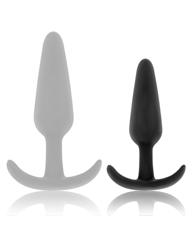 BLACK&SILVER - BOUCHON ANAL EN SILICONE HANSEL AVEC PETITE POIGNÉE