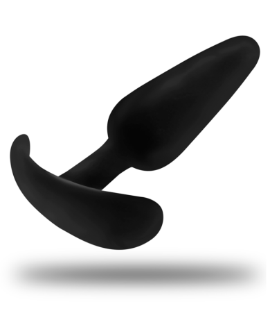 BLACK&SILVER - BOUCHON ANAL EN SILICONE HANSEL AVEC PETITE POIGNÉE