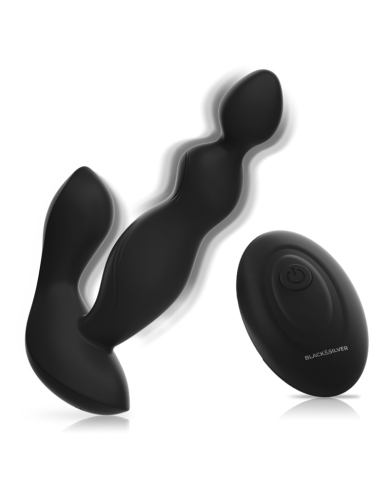 BLACK&SILVER - TÉLÉCOMMANDE EN SILICONE POUR PLUG ANAL CORA