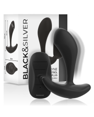 BLACK&SILVER - TÉLÉCOMMANDE EN SILICONE POUR PLUG ANAL DWAYNE