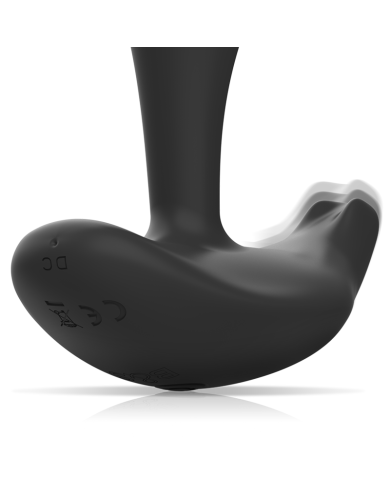 BLACK&SILVER - TÉLÉCOMMANDE EN SILICONE POUR PLUG ANAL DWAYNE