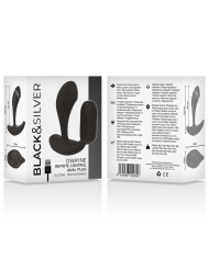 BLACK&SILVER - TÉLÉCOMMANDE EN SILICONE POUR PLUG ANAL DWAYNE