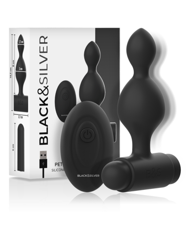 BLACK&SILVER - TUCKER PETITE TÉLÉCOMMANDE POUR PLUG ANAL EN SILICONE