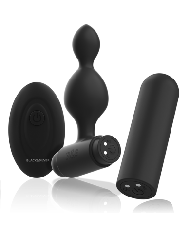BLACK&SILVER - TUCKER PETITE TÉLÉCOMMANDE POUR PLUG ANAL EN SILICONE