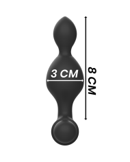 BLACK&SILVER - TUCKER PETITE TÉLÉCOMMANDE POUR PLUG ANAL EN SILICONE