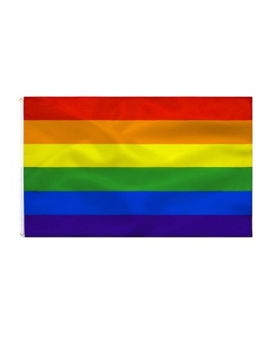 FIERTÉ - DRAPEAU ARC-EN-CIEL 90 X 150 CM