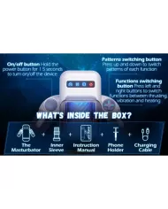 GAME CUP - MASTURBATEUR À VIBRATION DE POUSSÉE AVEC FONCTION CHAUFFANTE ET SUPPORT MOBILE - NOIR GAME CUP - MASTURBATEUR À VIBRATION DE POUSSÉE AVEC FONCTION CHAUFFANTE ET SUPPORT MOBILE - NOIR