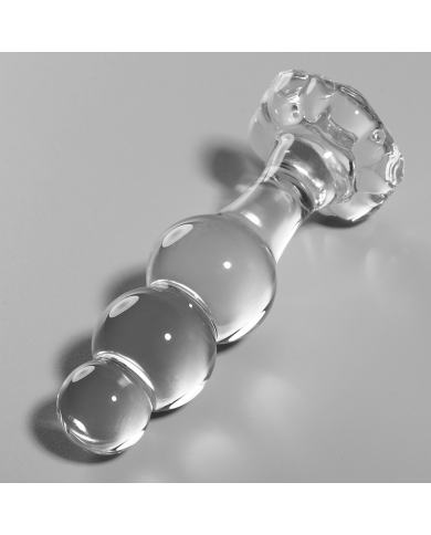 NEBULA SERIES BY IBIZA - MODÈLE 1 BOUCHON EN VERRE BOROSILICATE TRANSPARENT 10.5 CM -O- 3 CM