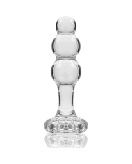 NEBULA SERIES BY IBIZA - MODÈLE 1 BOUCHON EN VERRE BOROSILICATE TRANSPARENT 10.5 CM -O- 3 CM