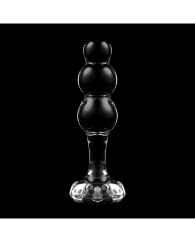 NEBULA SERIES BY IBIZA - MODÈLE 1 BOUCHON EN VERRE BOROSILICATE TRANSPARENT 10.5 CM -O- 3 CM