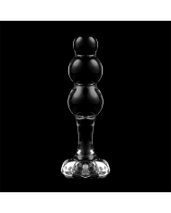 NEBULA SERIES BY IBIZA - MODÈLE 1 BOUCHON EN VERRE BOROSILICATE TRANSPARENT 10.5 CM -O- 3 CM